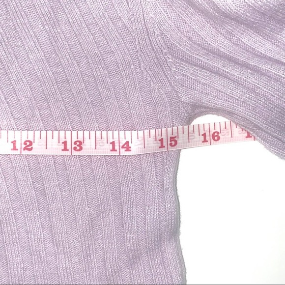 Aritzia Babaton Cropped Sweater, XS “Nathaniel”, Lilac, Wool blend - Picture 6 of 9
